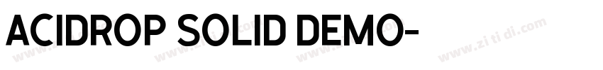 Acidrop Solid Demo字体转换 Acidrop Solid Demo字体转换